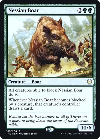 Nessian Boar, Prerelease Cards 181