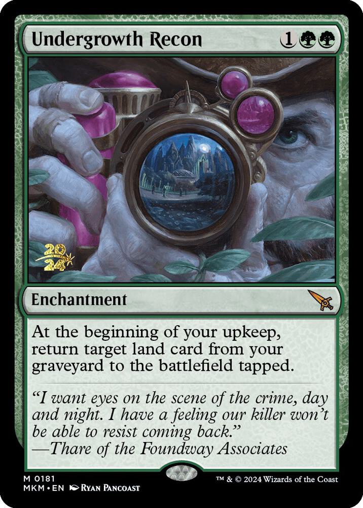 Undergrowth Recon, Prerelease Cards 181
