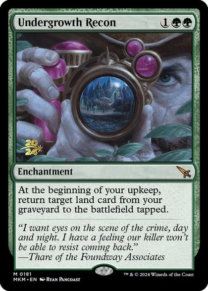 Undergrowth Recon, Prerelease Cards 181