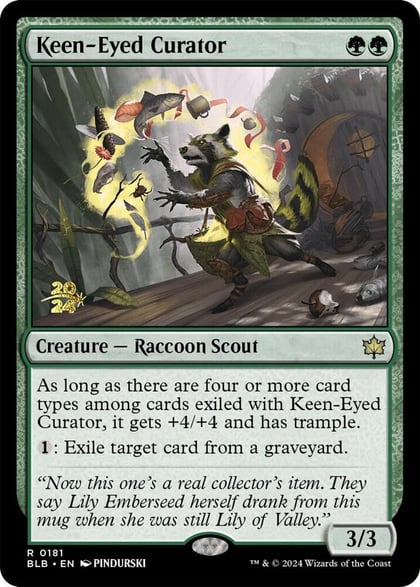 Keen-Eyed Curator, Prerelease Cards 181