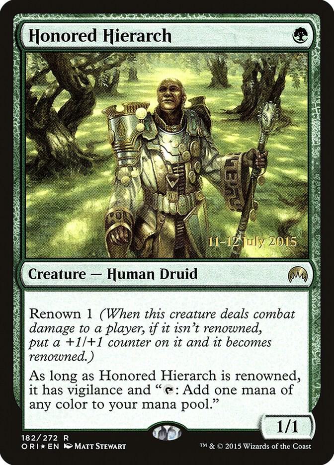 Honored Hierarch, Prerelease Cards 182