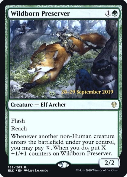 Wildborn Preserver, Prerelease Cards 182