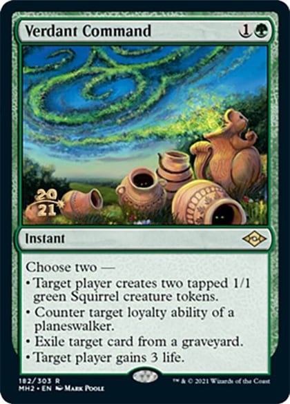 Verdant Command, Prerelease Cards 182