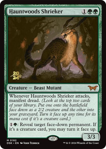 Hauntwoods Shrieker, Prerelease Cards 182