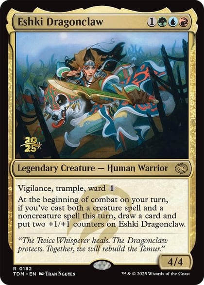 Eshki Dragonclaw, Prerelease Cards 182