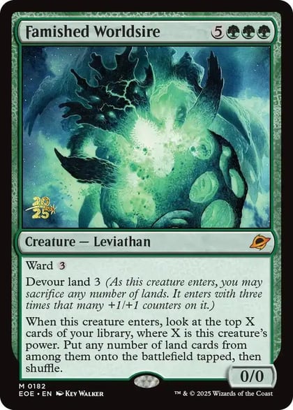 Famished Worldsire, Prerelease Cards 182