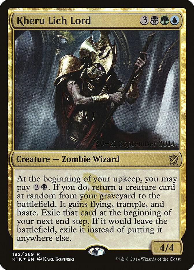 Kheru Lich Lord, Prerelease Cards 182