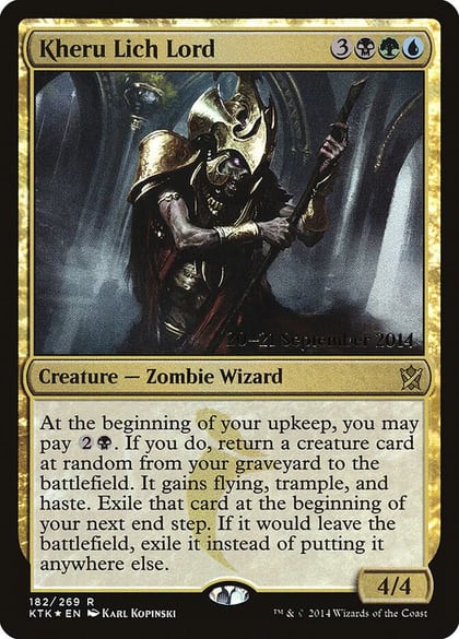 Kheru Lich Lord, Prerelease Cards 182