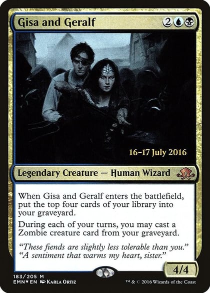 Gisa and Geralf, Prerelease Cards 183