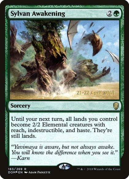 Sylvan Awakening, Prerelease Cards 183
