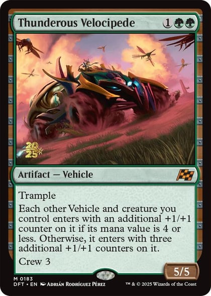 Thunderous Velocipede, Prerelease Cards 183