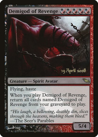 Demigod of Revenge, Prerelease Cards 183