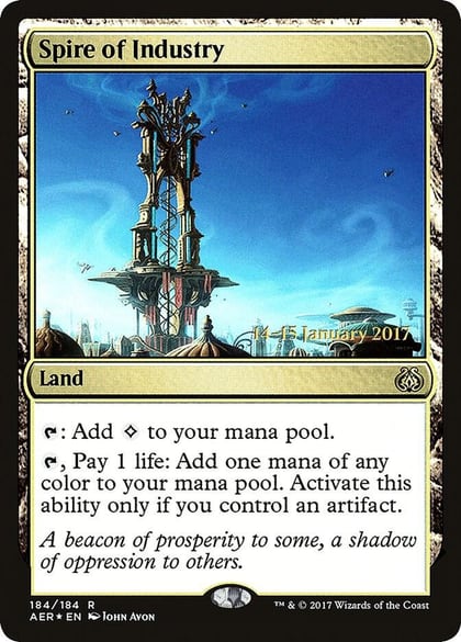 Spire of Industry, Prerelease Cards 184