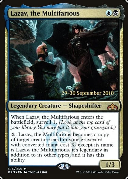 Lazav, the Multifarious, Prerelease Cards 184