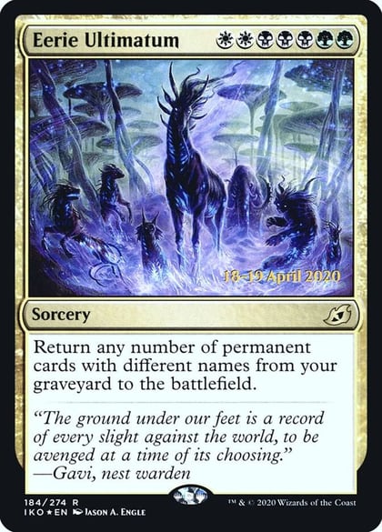 Eerie Ultimatum, Prerelease Cards 184