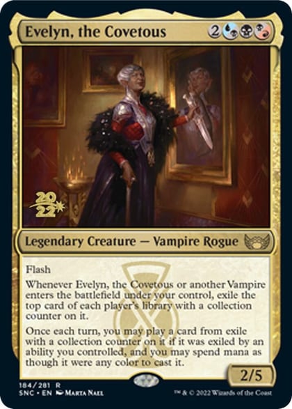 Evelyn, the Covetous, Prerelease Cards 184