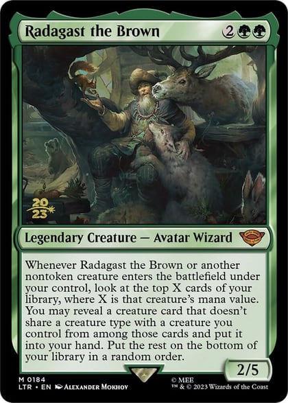Radagast the Brown, Prerelease Cards 184