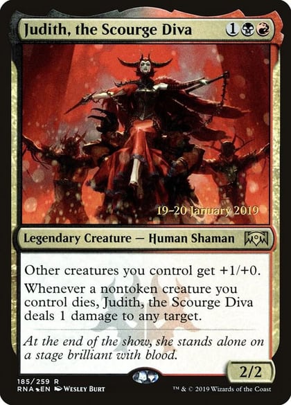 Judith, the Scourge Diva, Prerelease Cards 185