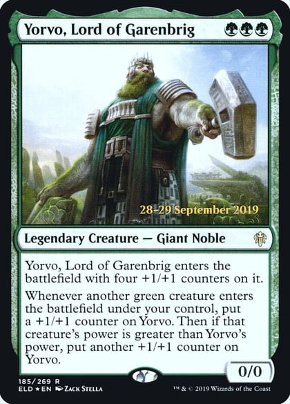 Yorvo, Lord of Garenbrig, Prerelease Cards 185