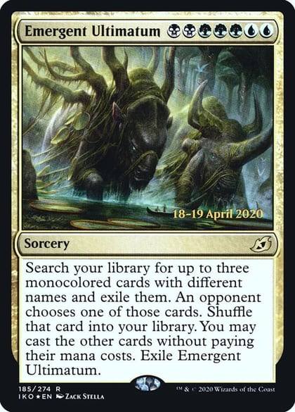 Emergent Ultimatum, Prerelease Cards 185