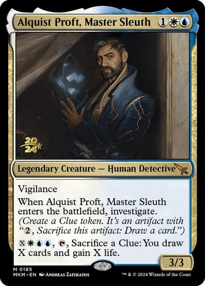 Alquist Proft, Master Sleuth, Prerelease Cards 185