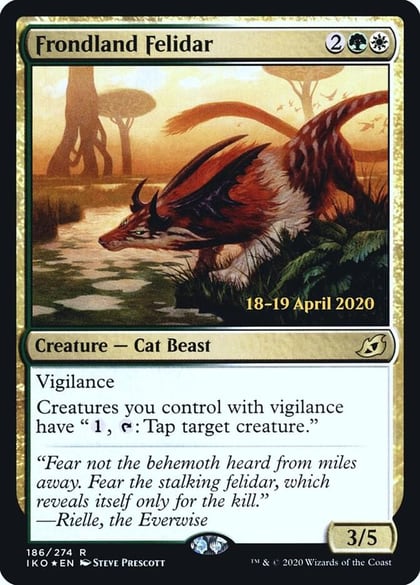Frondland Felidar, Prerelease Cards 186