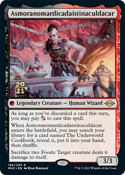 Asmoranomardicadaistinaculdacar, Prerelease Cards 186