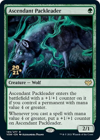 Ascendant Packleader, Prerelease Cards 186
