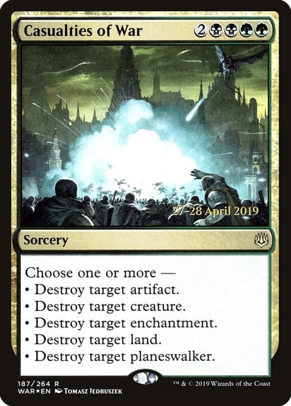 Casualties of War, Prerelease Cards 187