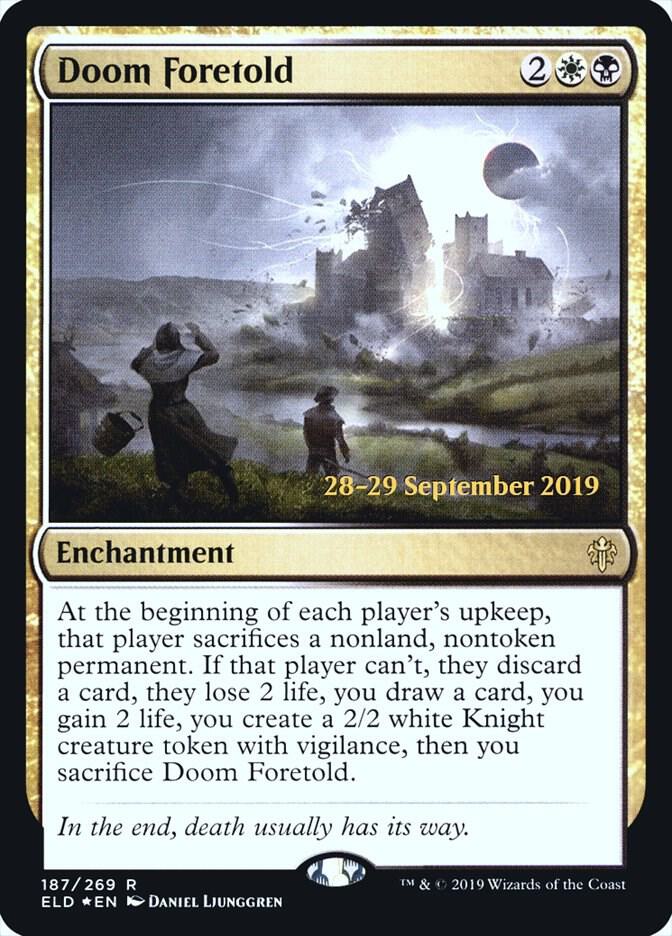 Doom Foretold, Prerelease Cards 187