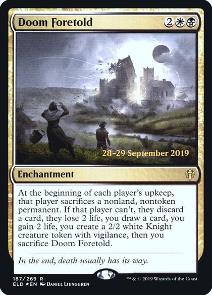 Doom Foretold, Prerelease Cards 187