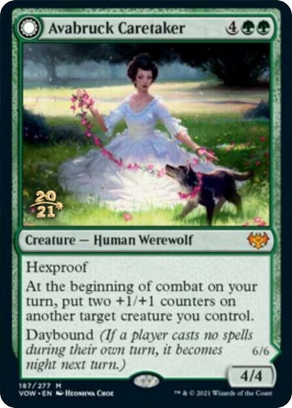 Avabruck Caretaker, Prerelease Cards 187