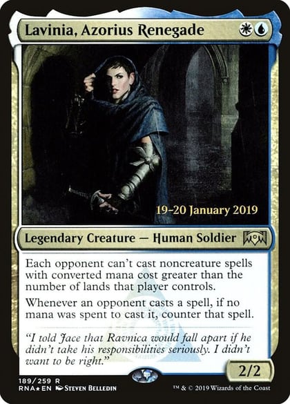 Lavinia, Azorius Renegade, Prerelease Cards 189