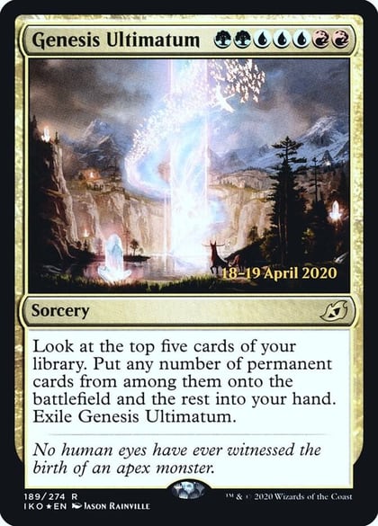 Genesis Ultimatum, Prerelease Cards 189