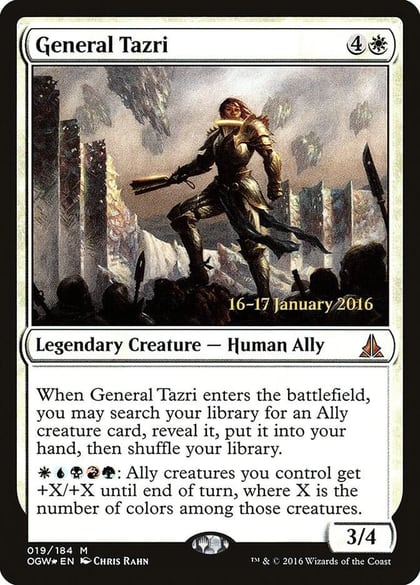 General Tazri, Prerelease Cards 19