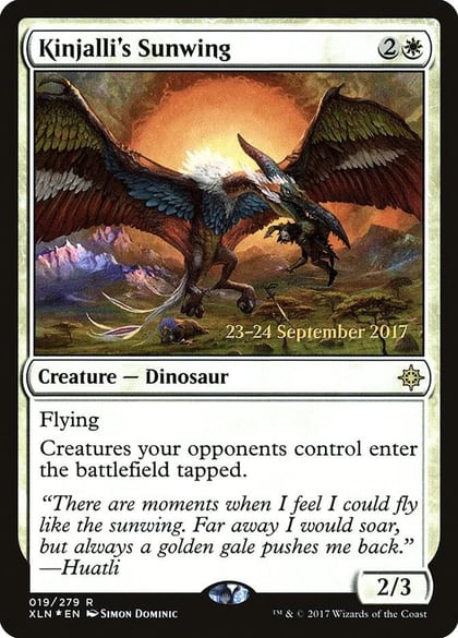 Kinjalli's Sunwing, Prerelease Cards 19