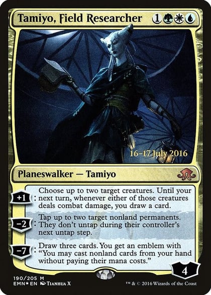 Tamiyo, Field Researcher, Prerelease Cards 190