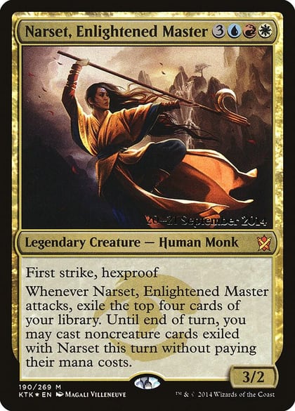 Narset, Enlightened Master, Prerelease Cards 190