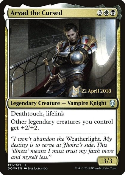 Arvad the Cursed, Prerelease Cards 191