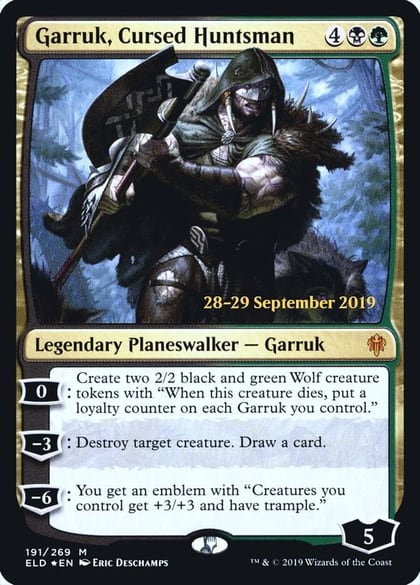 Garruk, Cursed Huntsman, Prerelease Cards 191