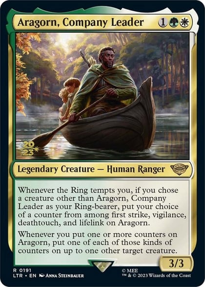 Aragorn, Company Leader, Prerelease Cards 191