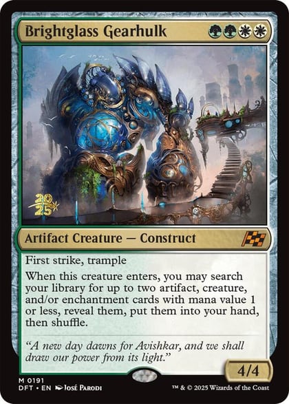 Brightglass Gearhulk, Prerelease Cards 191