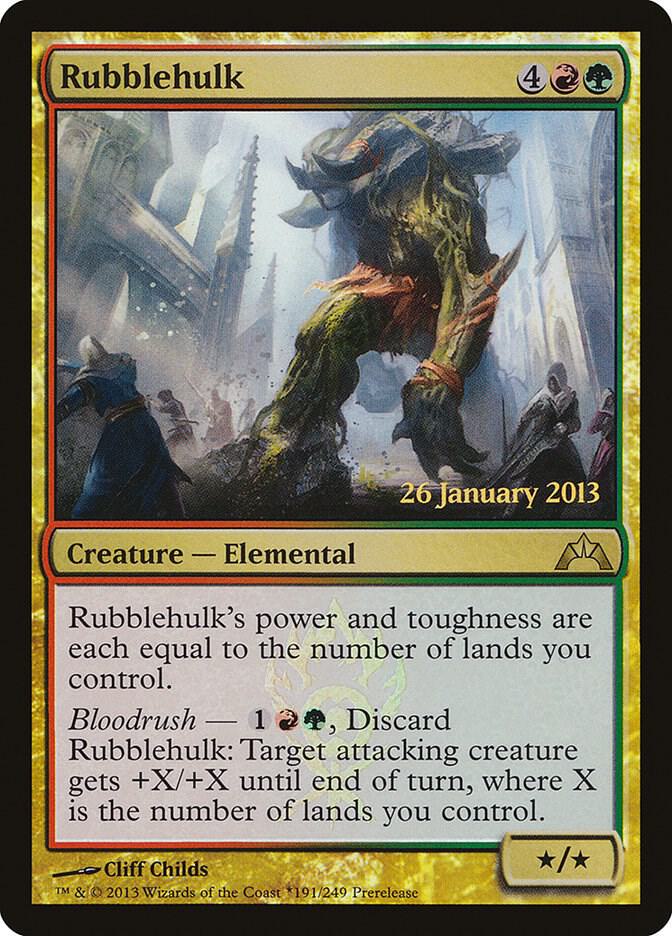Rubblehulk, Prerelease Cards 191