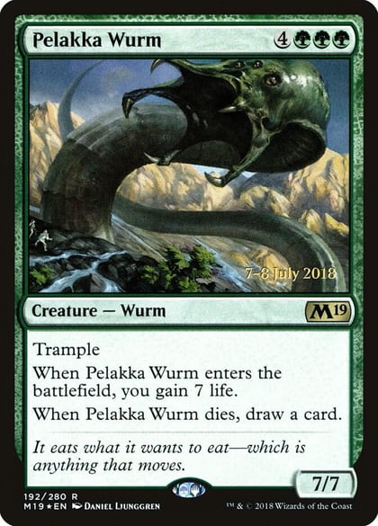 Pelakka Wurm, Prerelease Cards 192