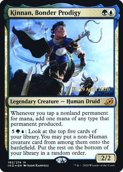 Kinnan, Bonder Prodigy, Prerelease Cards 192