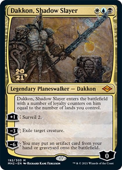 Dakkon, Shadow Slayer, Prerelease Cards 192
