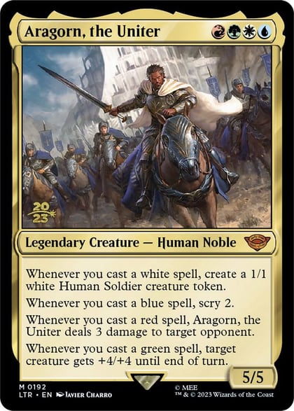 Aragorn, the Uniter, Prerelease Cards 192
