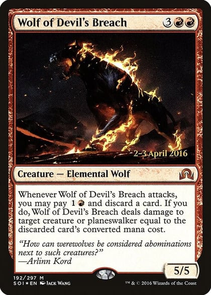 Wolf of Devil's Breach, Prerelease Cards 192