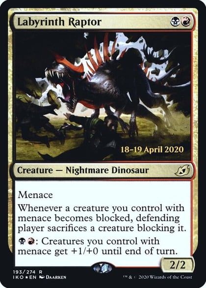 Labyrinth Raptor, Prerelease Cards 193