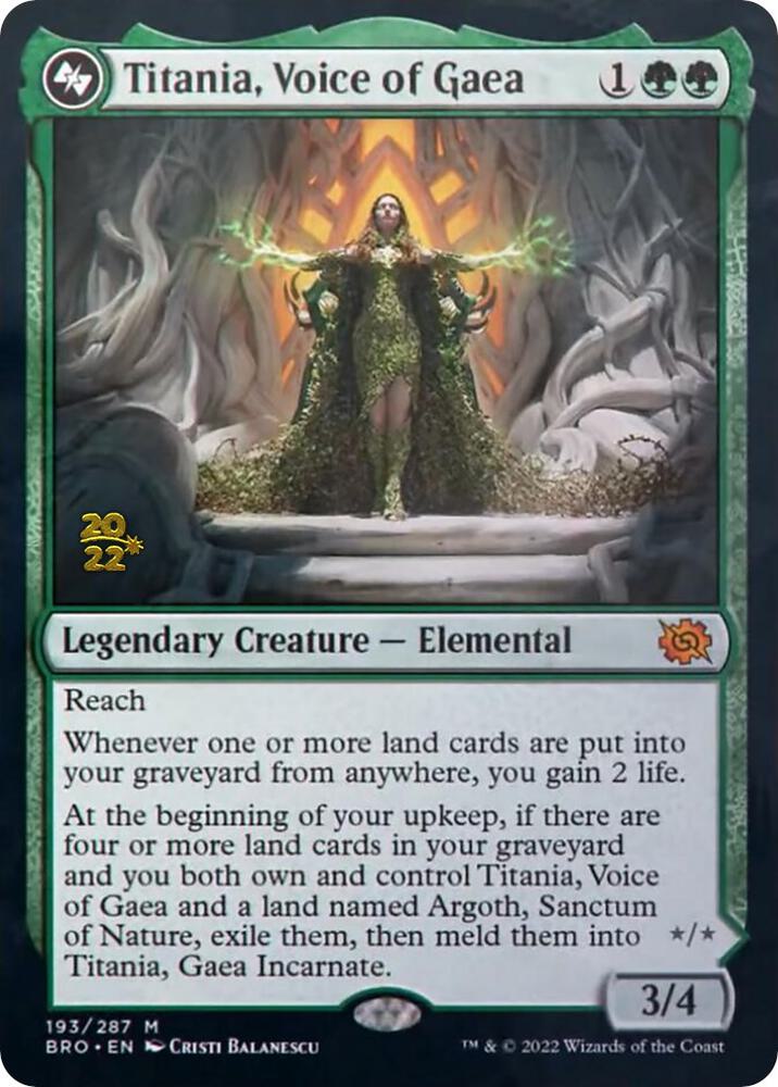Titania, Voice of Gaea, Prerelease Cards 193